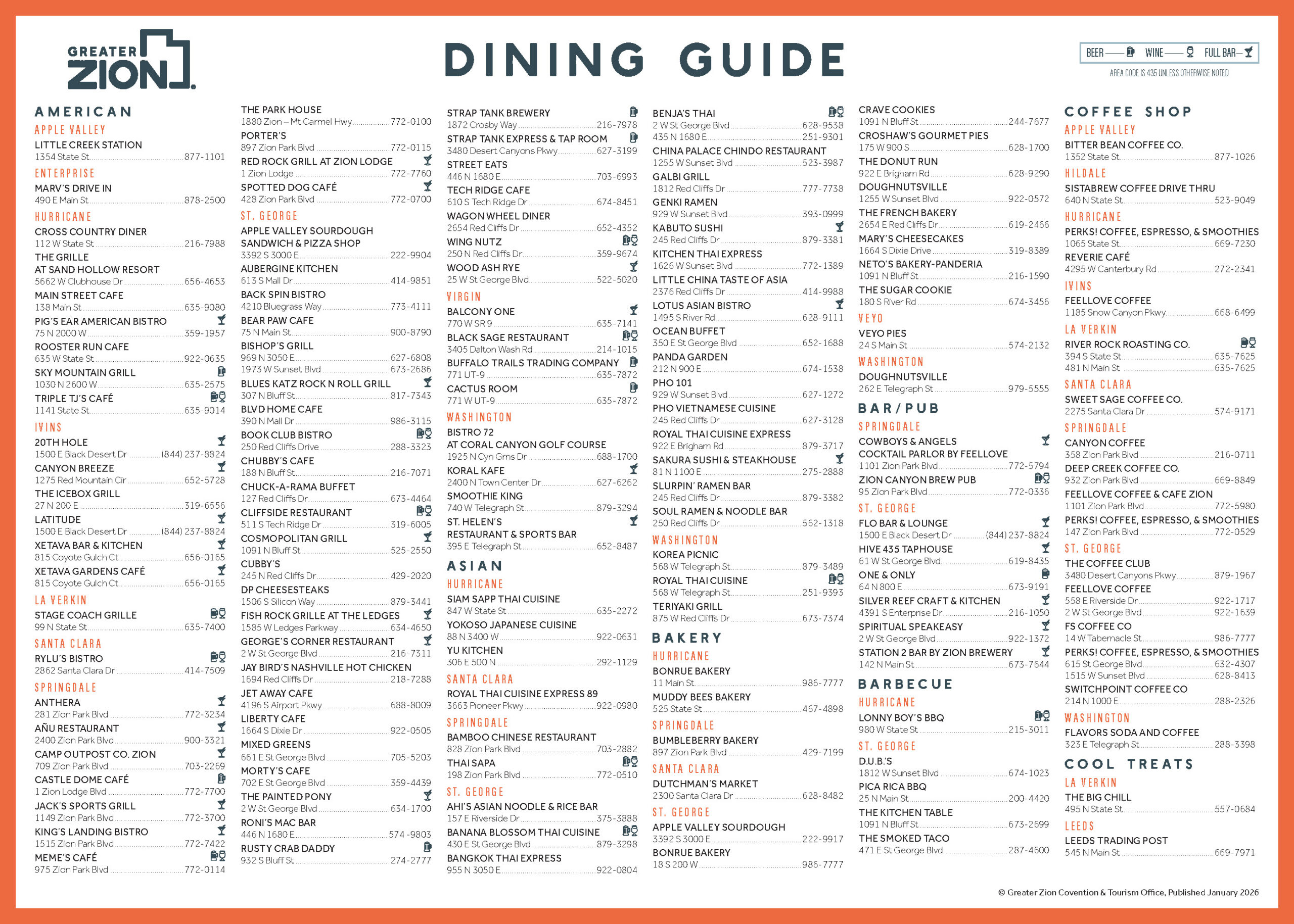The Dining Guide cover