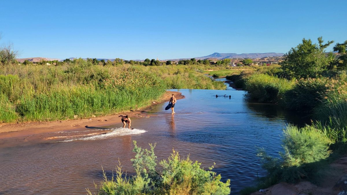 Virgin River Skim Boarding Park St. George, Utah