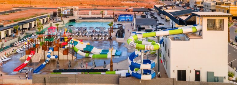 pecan valley resort Water Park at Sunset